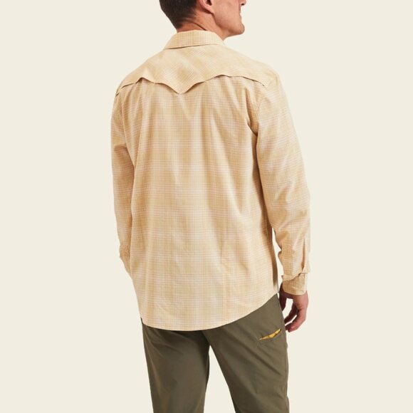 Howler Brothers H Bar B Tech Long Sleeve in Eason Plaid: Pistachio Size XXL NWT - Picture 2 of 6